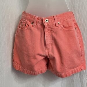 🖤 Guess Pink High-Waisted Jean Shorts Retro Style